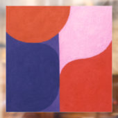 「色の交渉」カラフル抽象芸術 ウィンドウサイン (シート2)