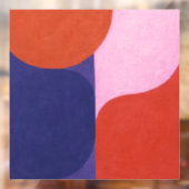 「色の交渉」カラフル抽象芸術 ウィンドウサイン (シート2)