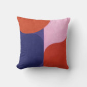 「色の交渉」カラフル抽象芸術 クッション (正面)