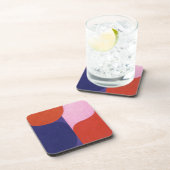 「色の交渉」カラフル抽象芸術 コースター (右側)