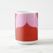 「色の交渉」カラフル抽象芸術 コーヒーマグカップ (中央)