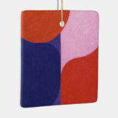 「色の交渉」カラフル抽象芸術 セラミックオーナメント (右)