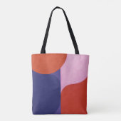 「色の交渉」カラフル抽象芸術 トートバッグ (裏面)