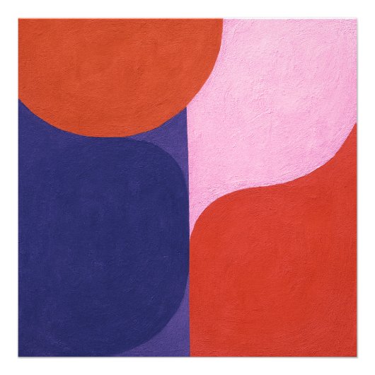 「色の交渉」カラフル抽象芸術 フォトプリント            (正面)
