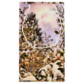 色の付いたに新雪が葉降る スモールペーパーバッグ (裏面)