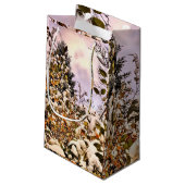 色の付いたに新雪が葉降る スモールペーパーバッグ (裏面アングル)