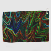 色の付いたウール転がのボールアウト、それが何をする？ ゴルフタオル (横)