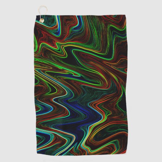 色の付いたウール転がのボールアウト、それが何をする？ ゴルフタオル (正面)