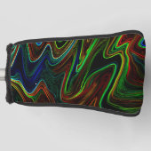 色の付いたウール転がのボールアウト、それが何をする？ ゴルフヘッドカバー (正面)