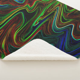 色の付いたウール転がのボールアウト、それが何をする？ シェルパブランケット