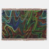 色の付いたウール転がのボールアウト、それが何をする？ スローブランケット (正面)