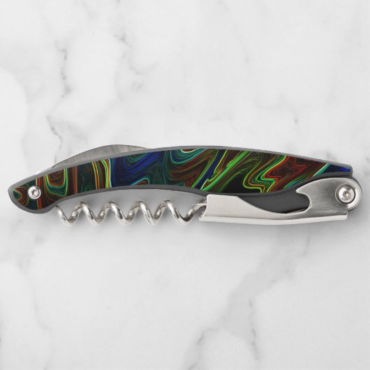 色の付いたウール転がのボールアウト、それが何をする？ ソムリエナイフ (裏面)