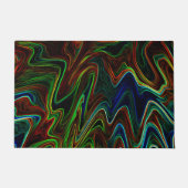 色の付いたウール転がのボールアウト、それが何をする？ ドアマット (正面)