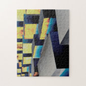 色の付いたキューブ ジグソーパズル (縦)