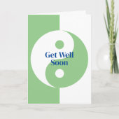 色の付いたグリーティングカードを陰陽 カード (正面)