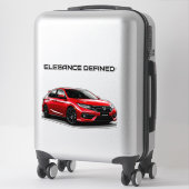 色の付いたスポーツ鮮やかカー シール (スーツケース)