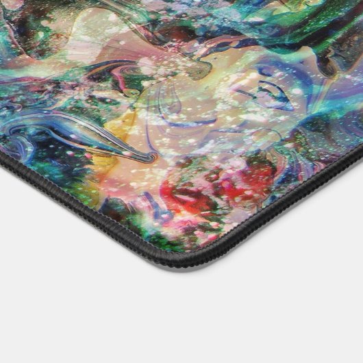 色の付いたデスク数々のマット抽象芸術イラストレーション デスクマット (コーナー)