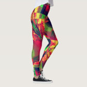 色の付いた傾斜または引き伸ばされた長方形は赤い緑 レギンス (右)