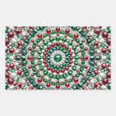 色の付いた四角形のシイタリアンステッカー 長方形シール (正面)