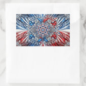 色の付いた四角形のシフランスのステッカー 長方形シール (バッグ)