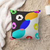 色の付いた図形 クッション (ブランケット)