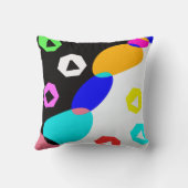 色の付いた図形 クッション (裏面)