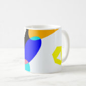 色の付いた図形 コーヒーマグカップ (正面右)