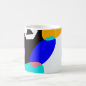 色の付いた図形 コーヒーマグカップ (中央)