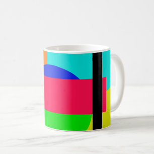 色の付いた図形 コーヒーマグカップ