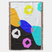 色の付いた図形 スローブランケット (正面縦)