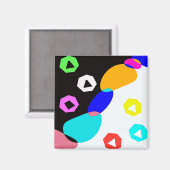 色の付いた図形 マグネット (正面/裏面)