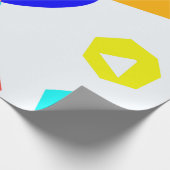 色の付いた図形 ラッピングペーパー (角)