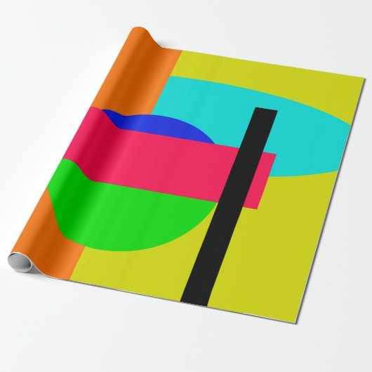 色の付いた図形 ラッピングペーパー (アンロールド)