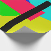 色の付いた図形 ラッピングペーパー (角)