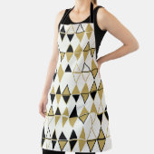 色の付いた図形、幾何学的抽象芸術パターン エプロン (インサイチュ)