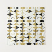 色の付いた図形、幾何学的抽象芸術パターン タペストリー (正面(横))