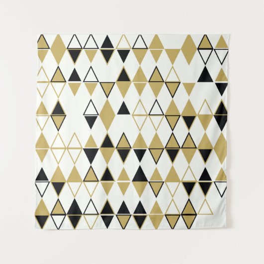 色の付いた図形、幾何学的抽象芸術パターン タペストリー (正面)