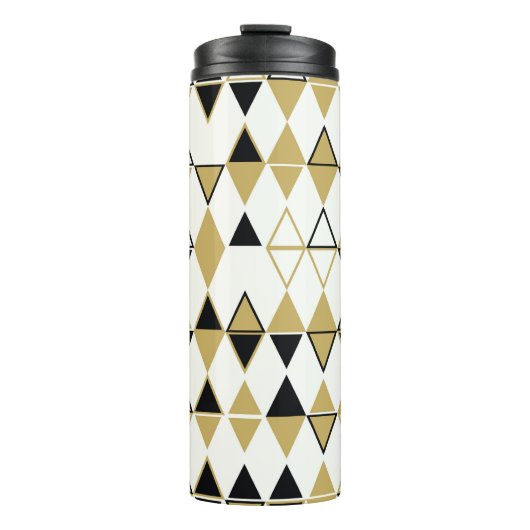 色の付いた図形、幾何学的抽象芸術パターン タンブラー (正面)