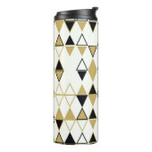 色の付いた図形、幾何学的抽象芸術パターン タンブラー (回転左)