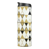 色の付いた図形、幾何学的抽象芸術パターン タンブラー (回転右)