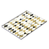 色の付いた図形、幾何学的抽象芸術パターン ノートブック (左側)