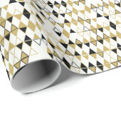 色の付いた図形、幾何学的抽象芸術パターン ラッピングペーパー (ロールコーナー)