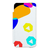 色の付いた図形 INCIPIO iPhoneウォレットケース (フォリオ 正面)