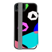 色の付いた図形 INCIPIO iPhoneウォレットケース (フォリオ裏面)