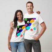 色の付いた図形 Tシャツ (ユニセックス)