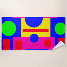 色の付いた幾何形状