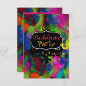 色の付いた思い～招待状/ RSVP (正面/裏面)