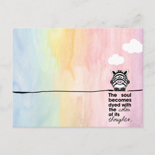 色の付いた思考 ポストカード (正面)