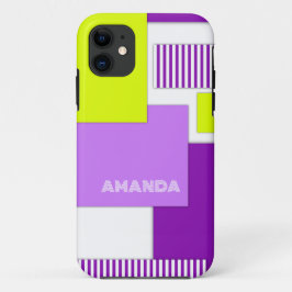 色の付いた数々の紙 iPhone 11 ケース