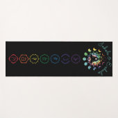 色の付いた瞑想ヨガマットチャクラ ヨガマット (正面(横))